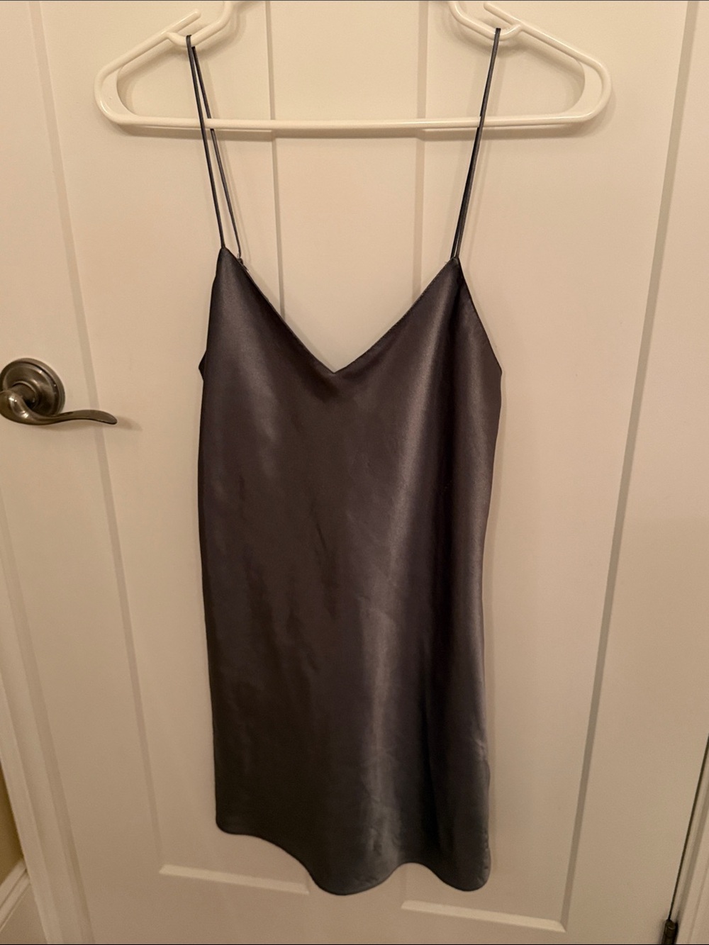 La SENZA Olive Green Satin Slip / Nightgown